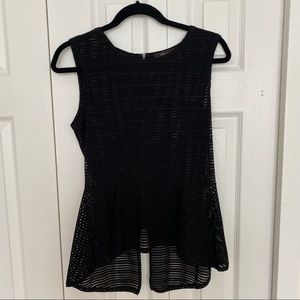BCBG mesh style peplum top